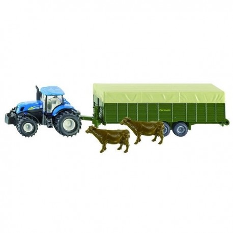 New Holland z przyczepą na bydło ®